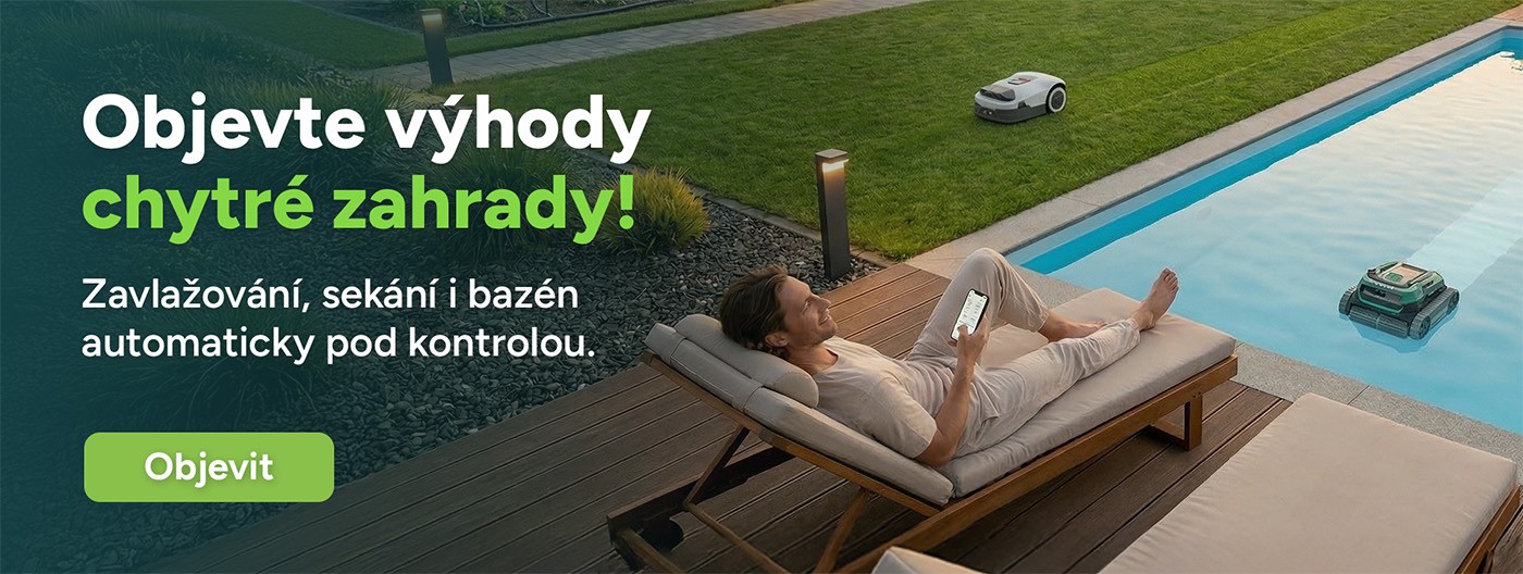 Objevte výhody chytré zahrady – zavlažování, sekání i bazén - automaticky a pod kontrolou