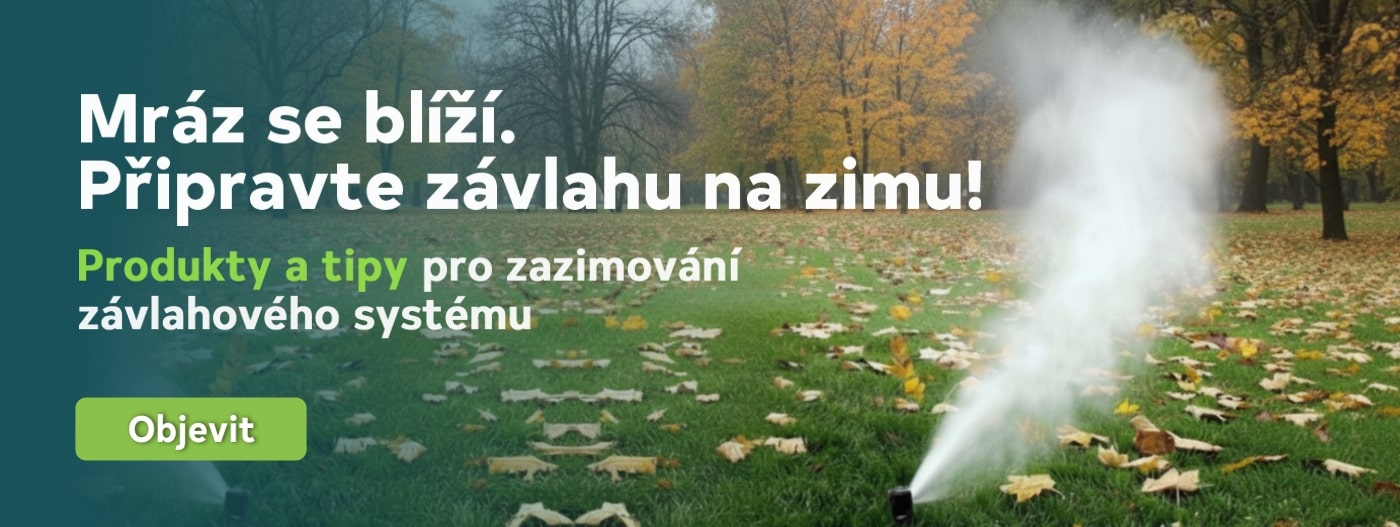 Produkty a tipy pro zazimování závlahového systému