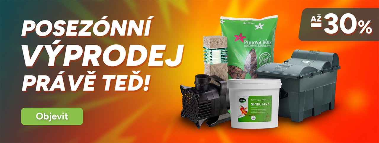 Užijte si posezónní výprodej! Poctivé slevy až 30 % jen do vyprodání zásob.