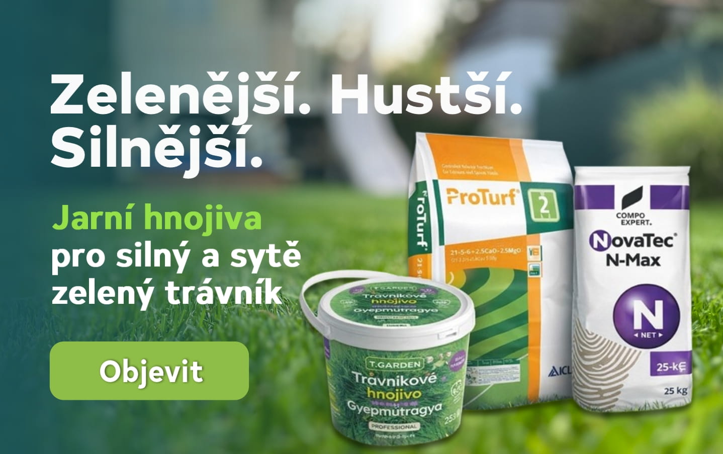 Jarní hnojiva pro profesionální péči o trávník