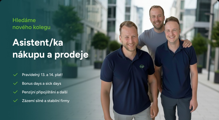 Staňte se součástí našeho týmu! Hledáme spolehlivou posilu na pozici asistent/ka nákupu a prodeje.